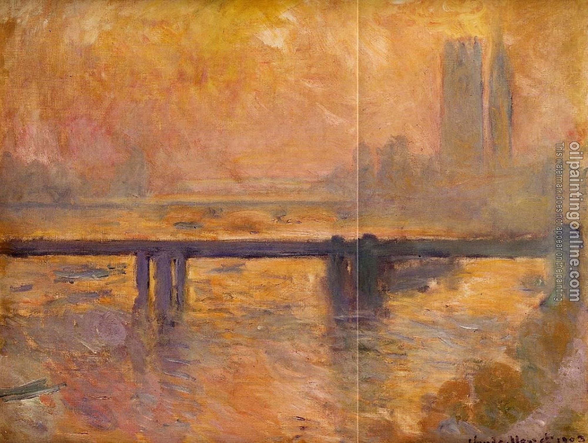 Monet, Claude Oscar - Charing Cross Bridge